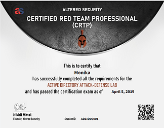 2023-01-14 19_03_30-Certified Red Team Professional (CRTP) • Monika • Altered Security